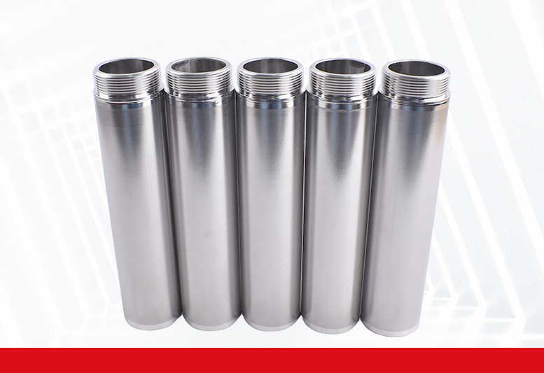 Stainless steel microporous filter element